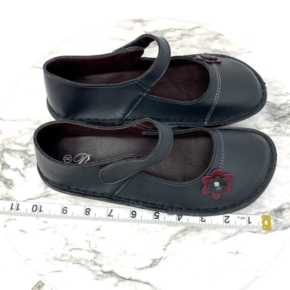 Bonita Flower Embellished Mary Jane Chunky Comfort Platform 7-7.5 Lagenlook - Picture 12 of 14